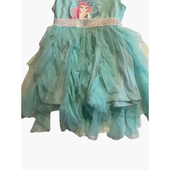 Disney Baby Ariel Mermaid Dress Infant Girls Size 18 months Tulle Skirt Twins Ex - Picture 4 of 6
